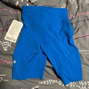 NWT LUlulemon Poolside Blue Base Pace shorts size 4